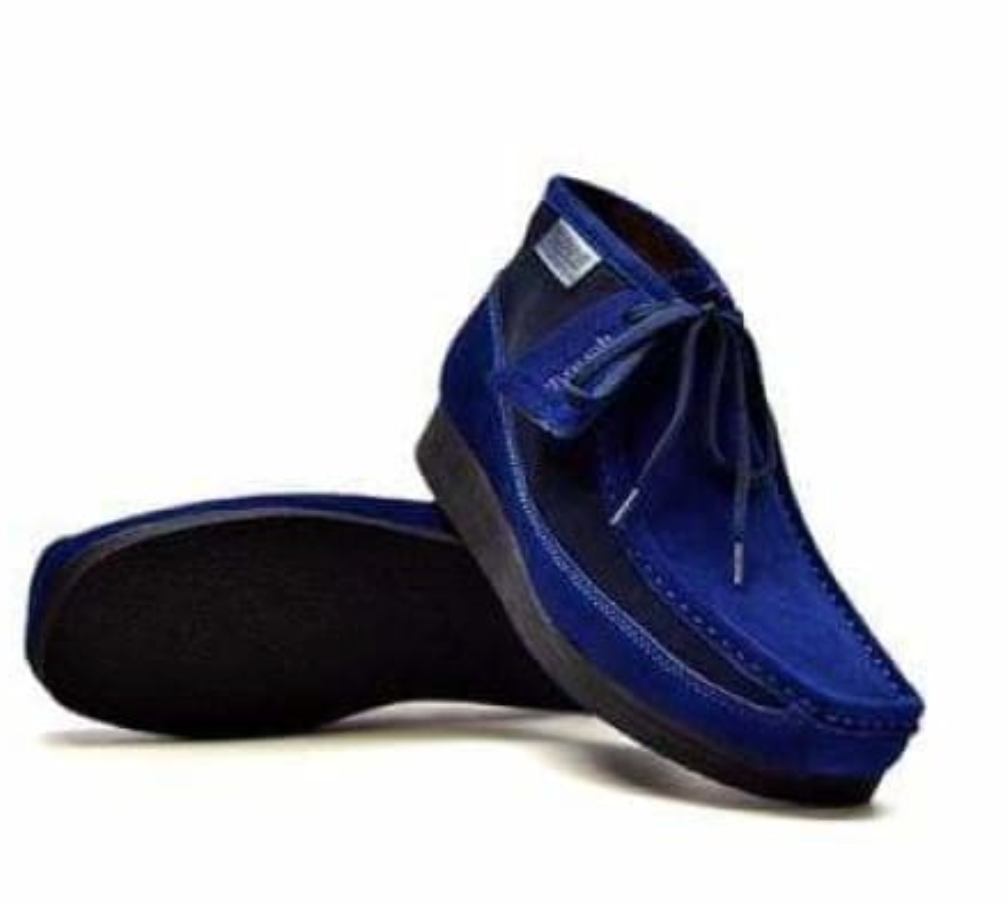 British Walkers New Castle Navy Suede Chukka Boot