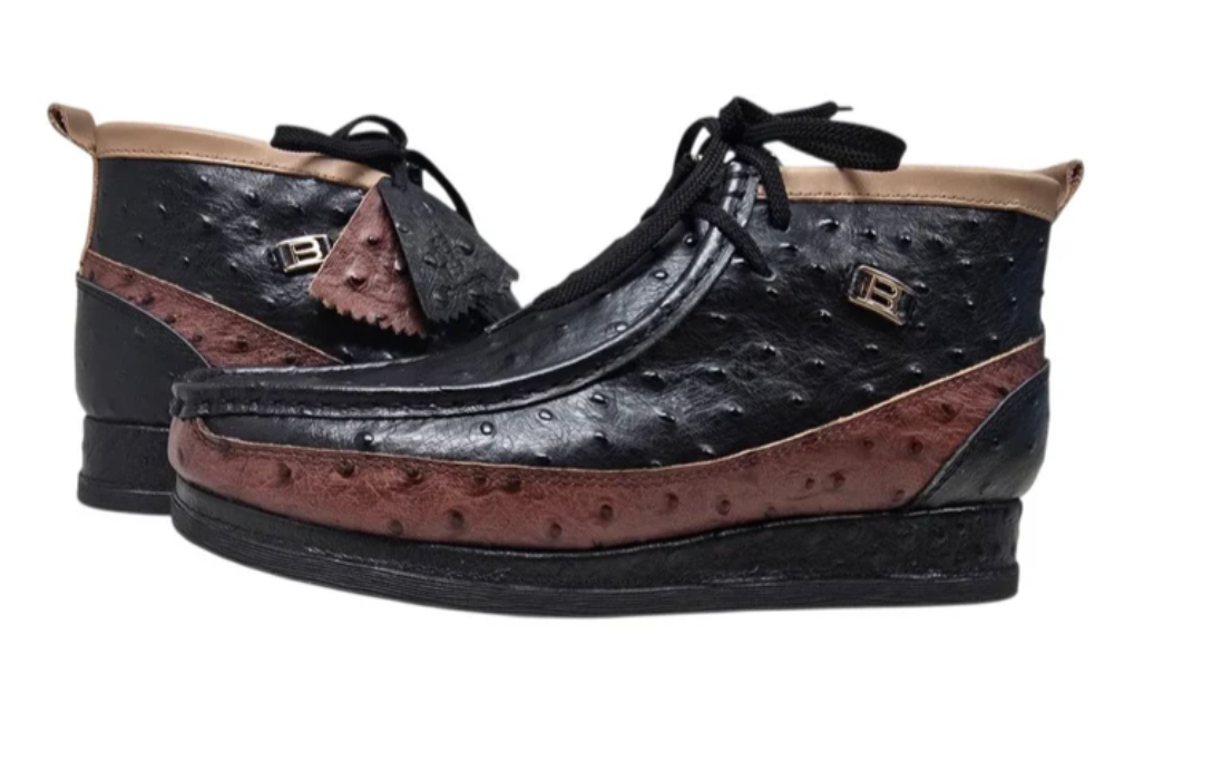 British Walkers New Castle Men’s Ostrich Leather Chukka