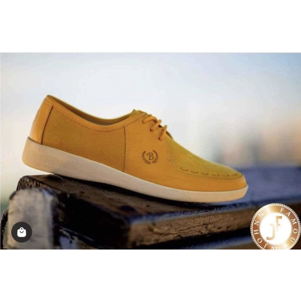 Johnny Famous Midtown Yellow Low Top Sneakers