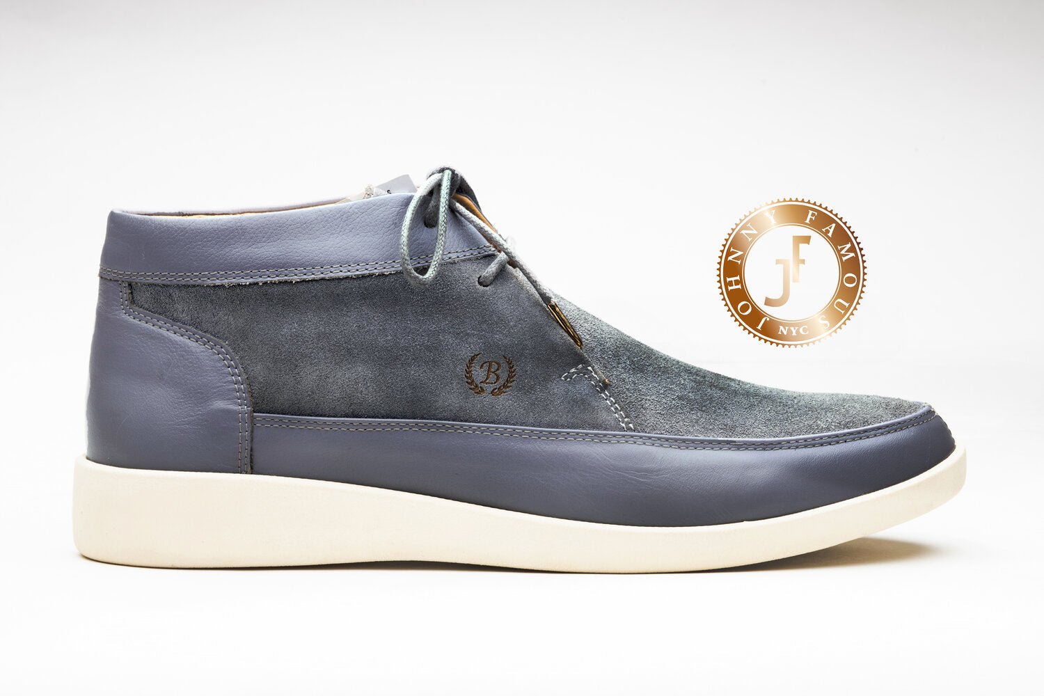 Johnny Famous Bally Style Suede High Tops for Men - Don't Panic Shoes