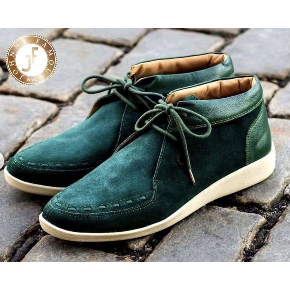 The Best of Men’s Fashion: Johnny Famous Bally Style Soho in Green - Don't Panic Shoes