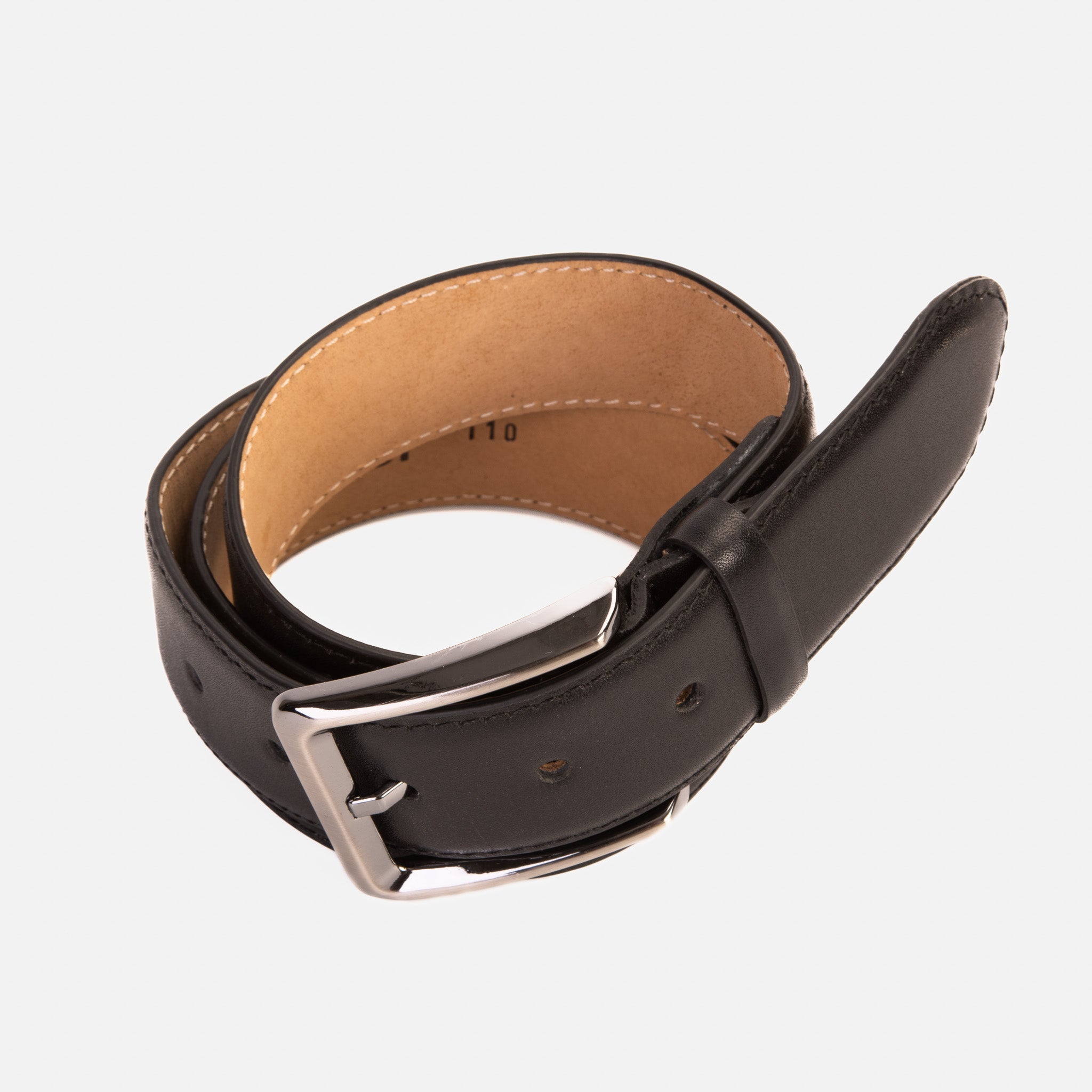 The Torino Black Calfskin Belt