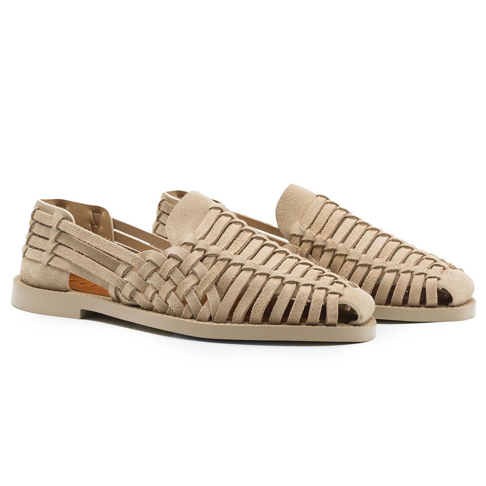 06 - 115 - Snd Sandali Woven Leather Slip - On Sandal, Sand by Zelli Italia – Don't Panic Shoes