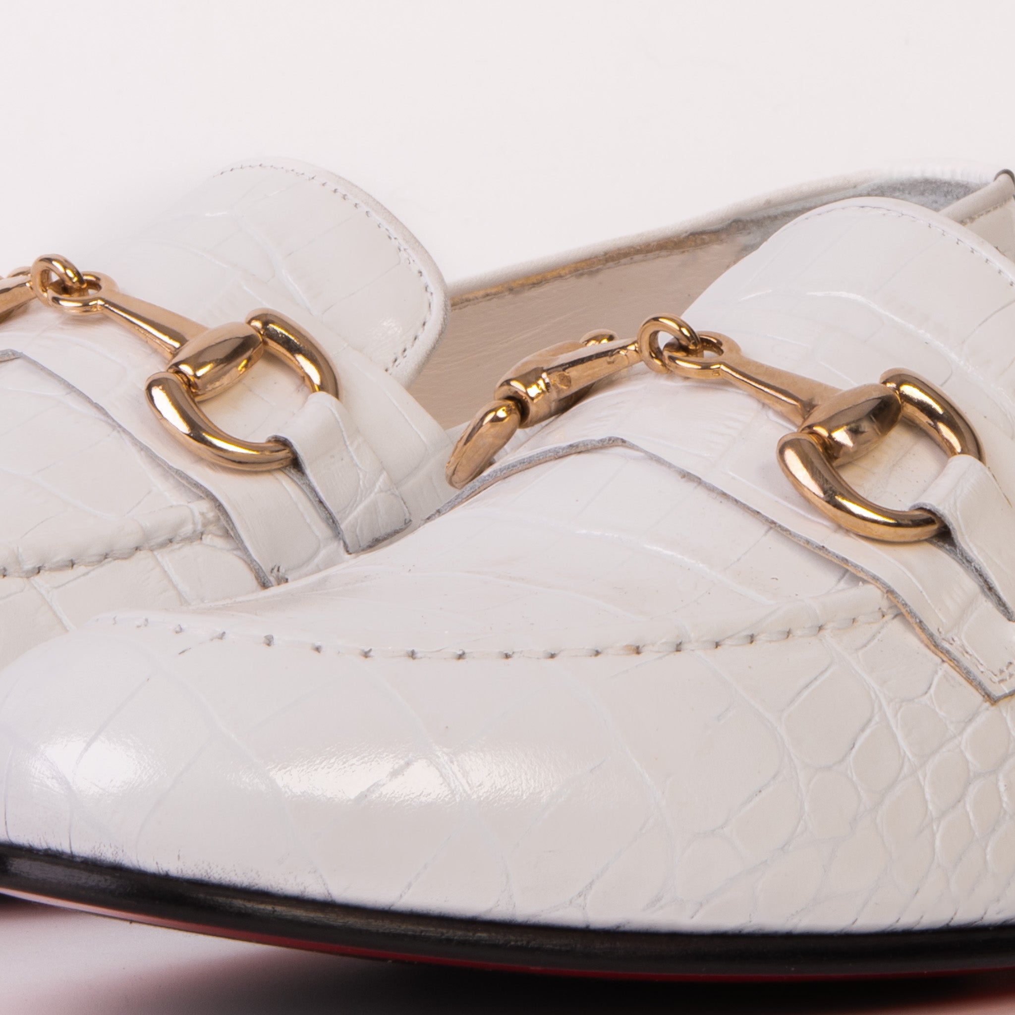 The Monaco White Leather Men Shoe Bit Loafer