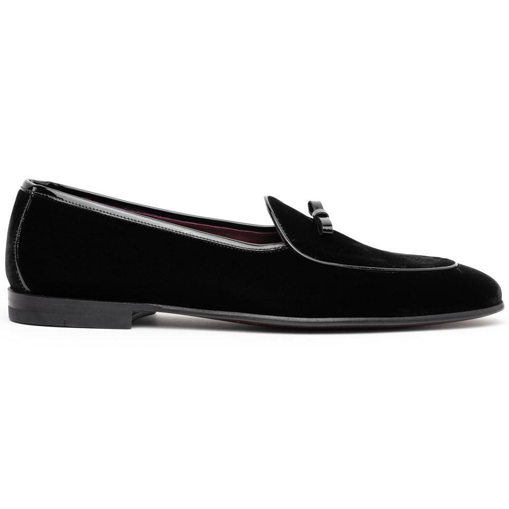 10 - 120 - Blk Arco Velvet Tuxedo Shoe, Black Sale by Zelli Italia – Don't Panic Shoes