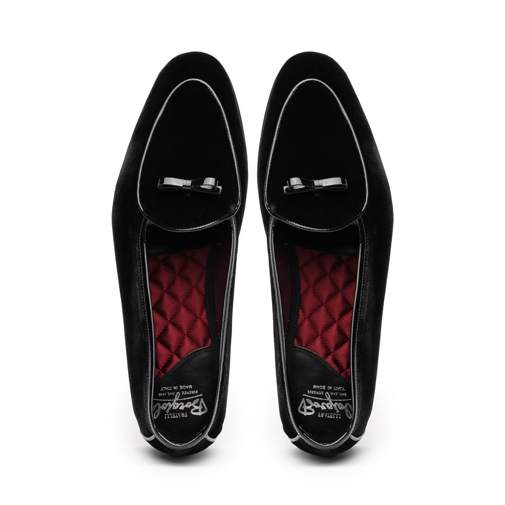 10 - 120 - Blk Arco Velvet Tuxedo Shoe, Black Sale by Zelli Italia – Don't Panic Shoes