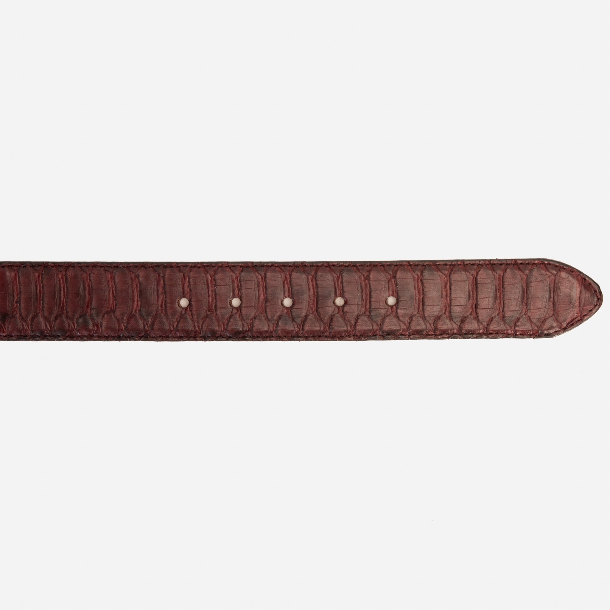The Boss Burgundy python Sneak Leather Leather Belt
