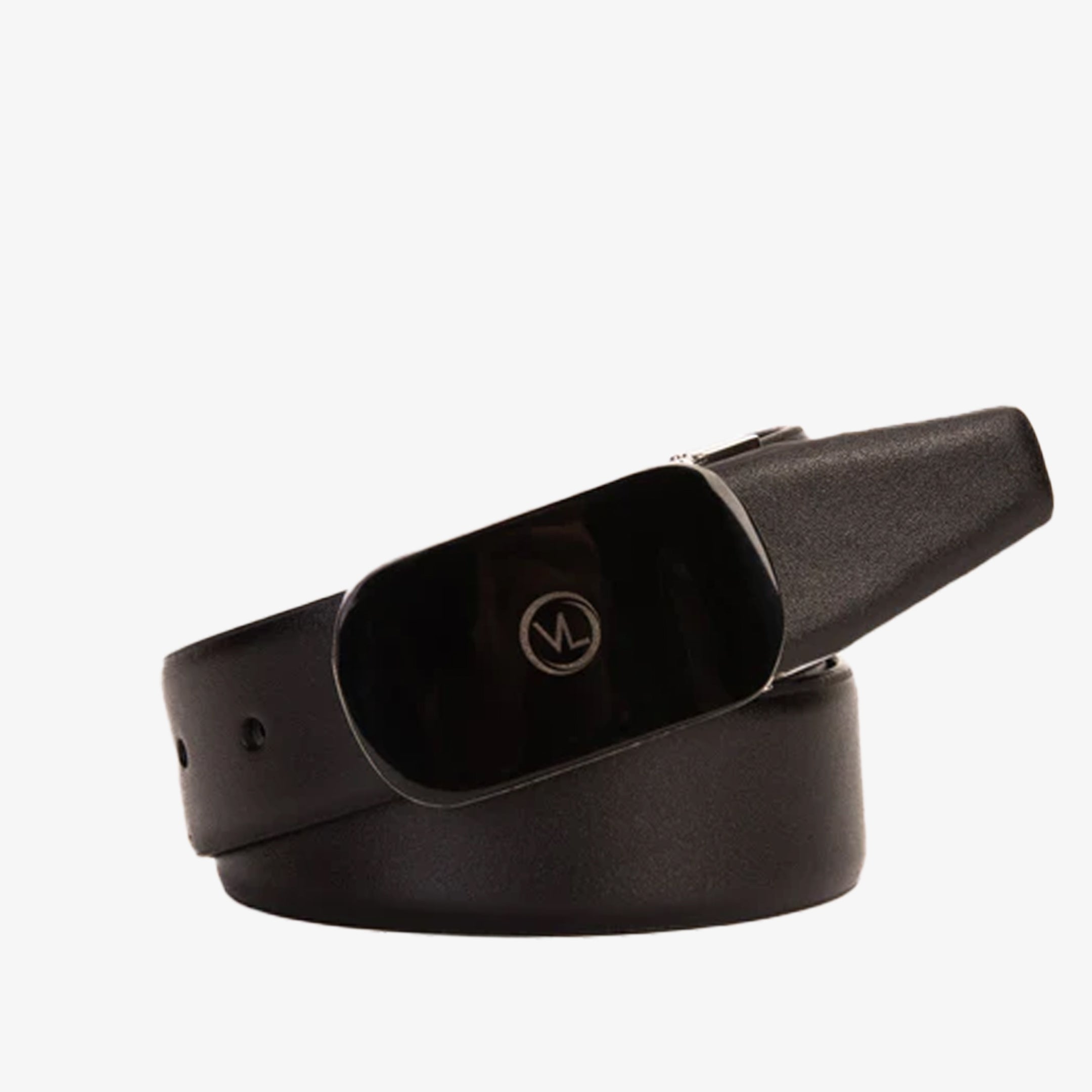 The Marzano Black Color Calfskin Belt