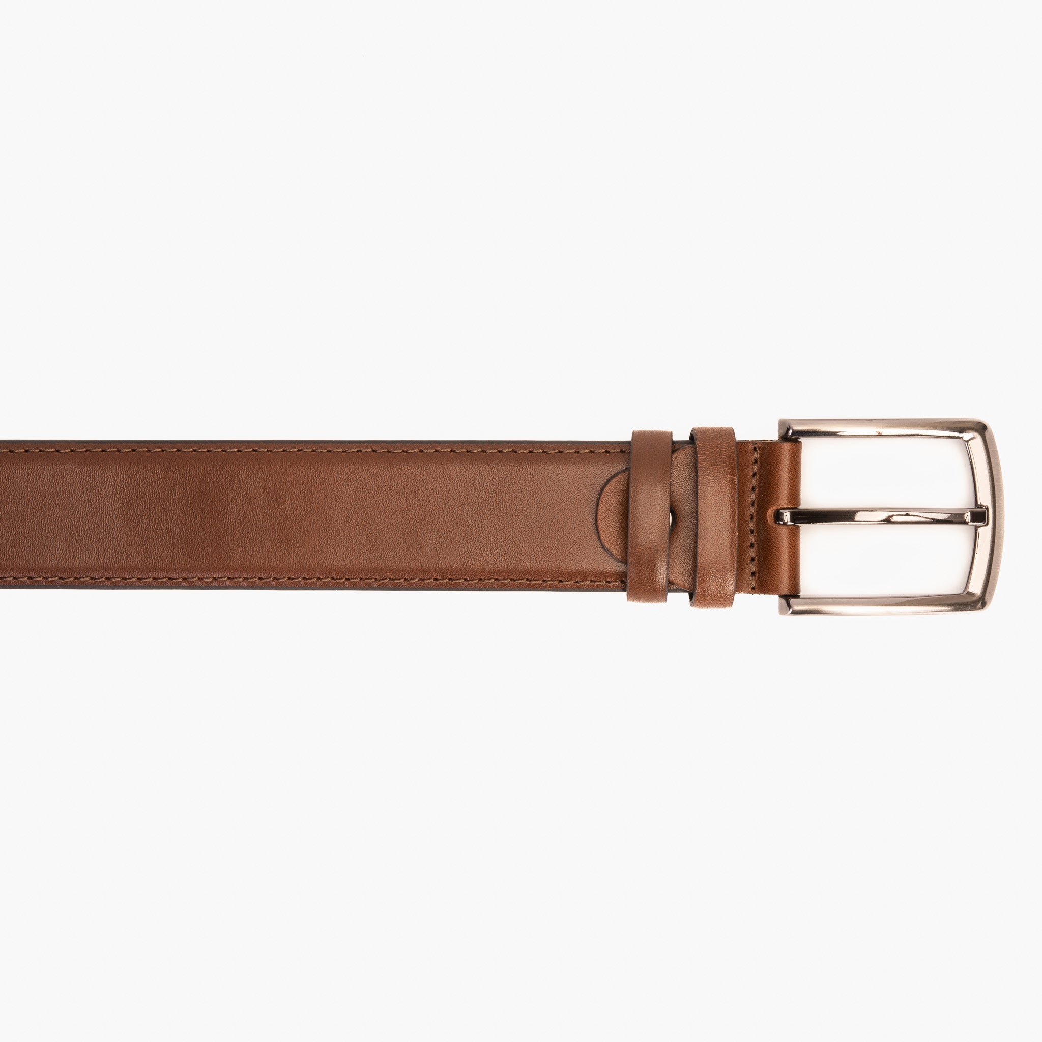 The Bogota Brown Calfskin Belt