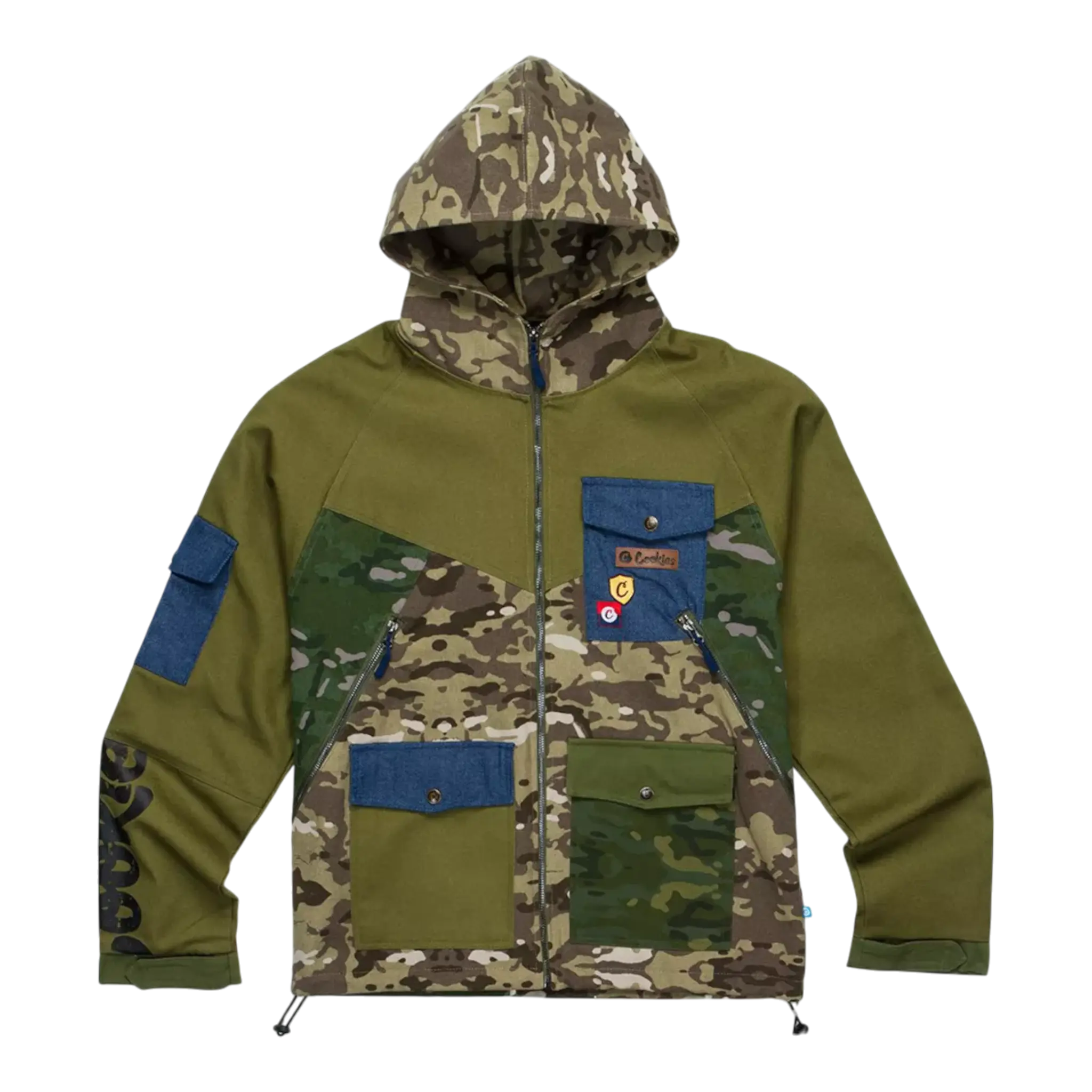 Cookies Backcountry Color Blocked Hooded Camo Jacket Men’s