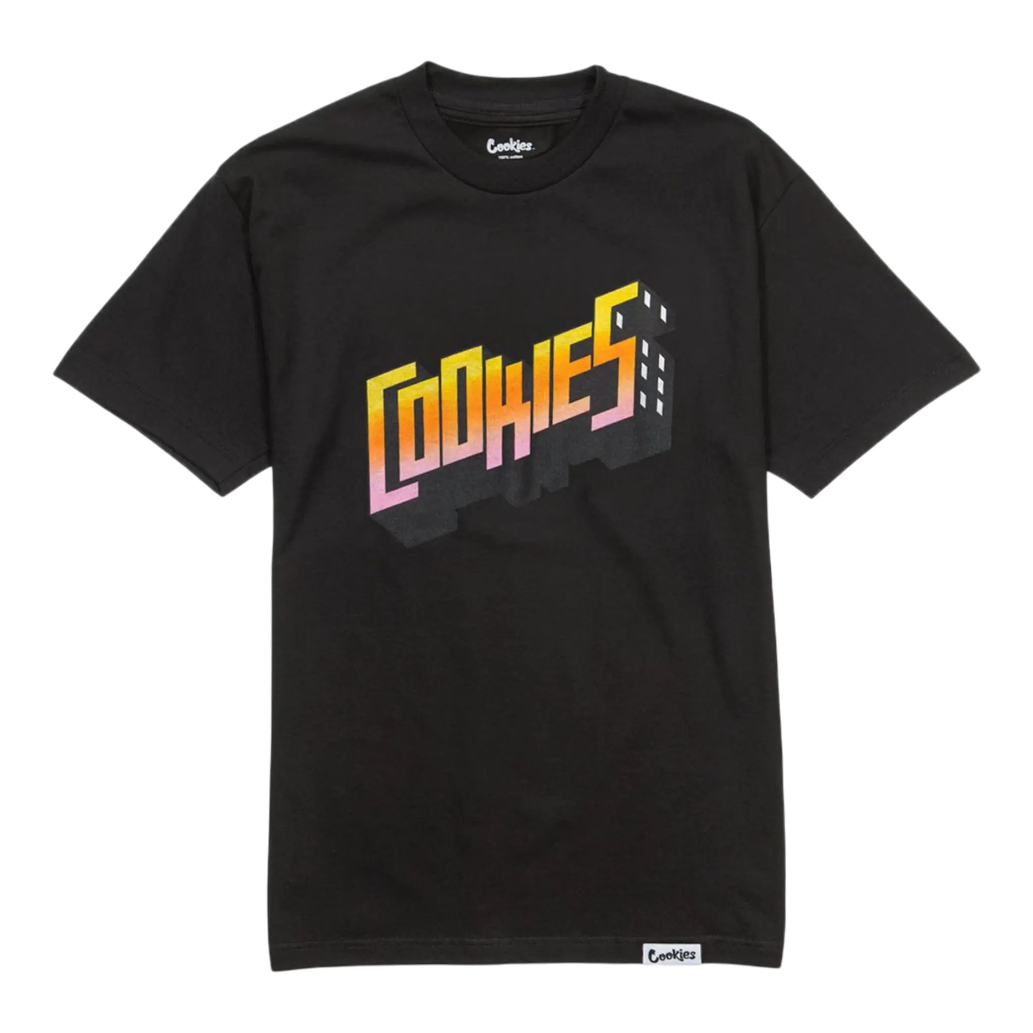 Cookies Collegiate Logo T Shirt Men’s Cotton Black