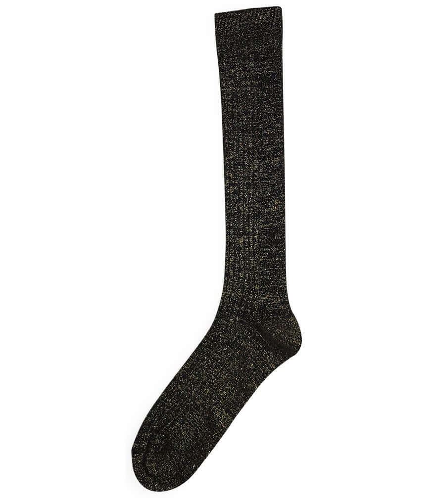 Madison Maison Alto Milano Black Gold Donna Long Socks