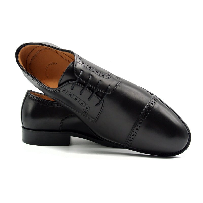 25 - 530 - Blk Giovanni Italian Calfskin Lace Up, Black Size 10 Shop by Zelli Italia – Don't Panic Shoes