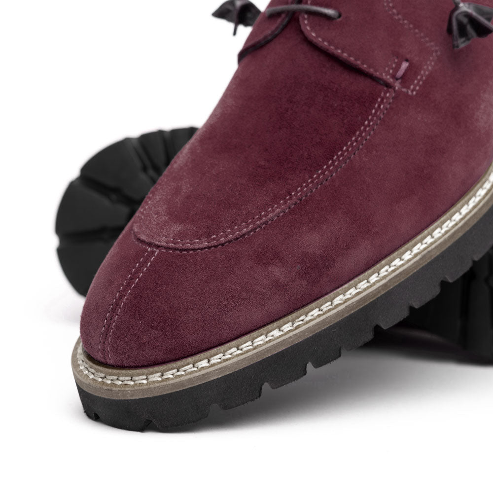 26 - 220 - Bdx Campo Sueded Goatskin Lace Up, Bordeaux Sale by Zelli Italia – Don't Panic Shoes