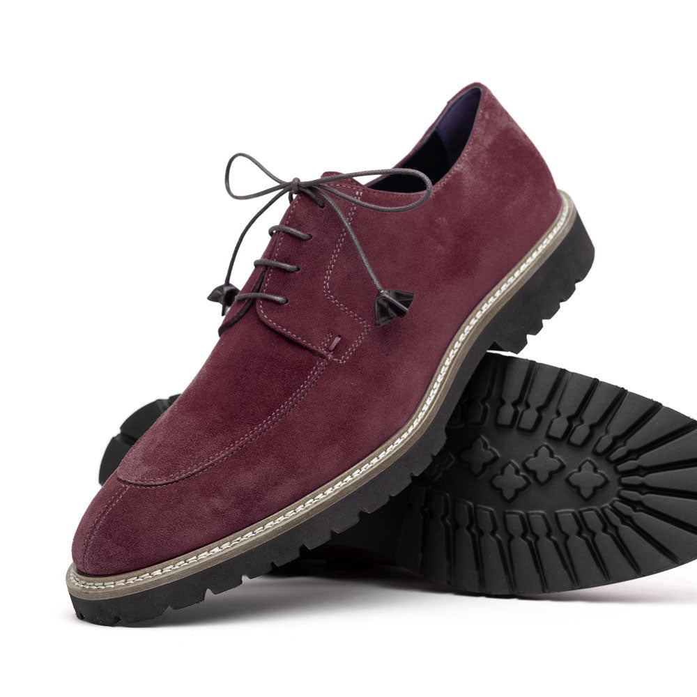26 - 220 - Bdx Campo Sueded Goatskin Lace Up, Bordeaux Sale by Zelli Italia – Don't Panic Shoes