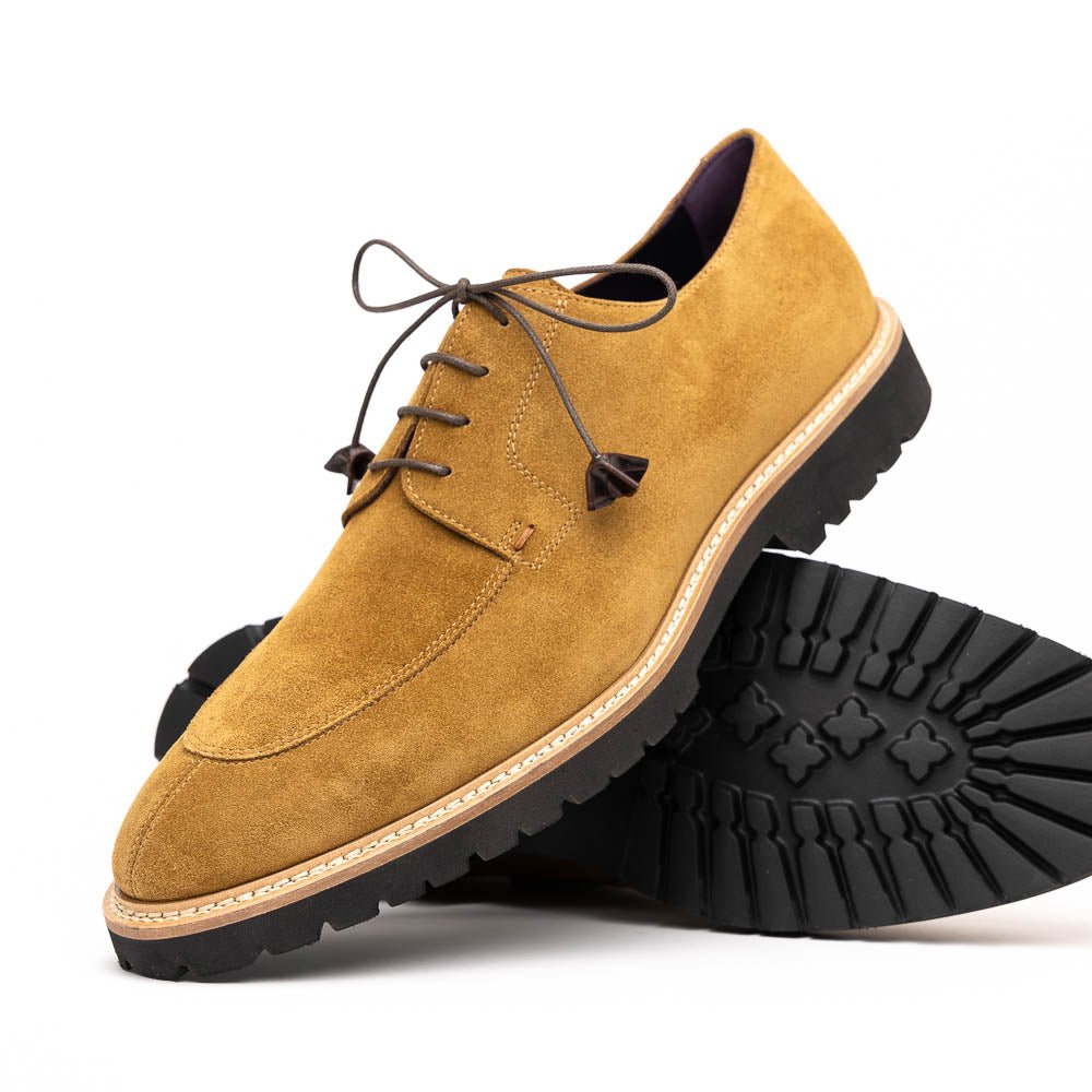 26 - 220 - Tob Campo Sueded Goatskin Lace Up, Tobacco Shop by Zelli Italia – Don't Panic Shoes