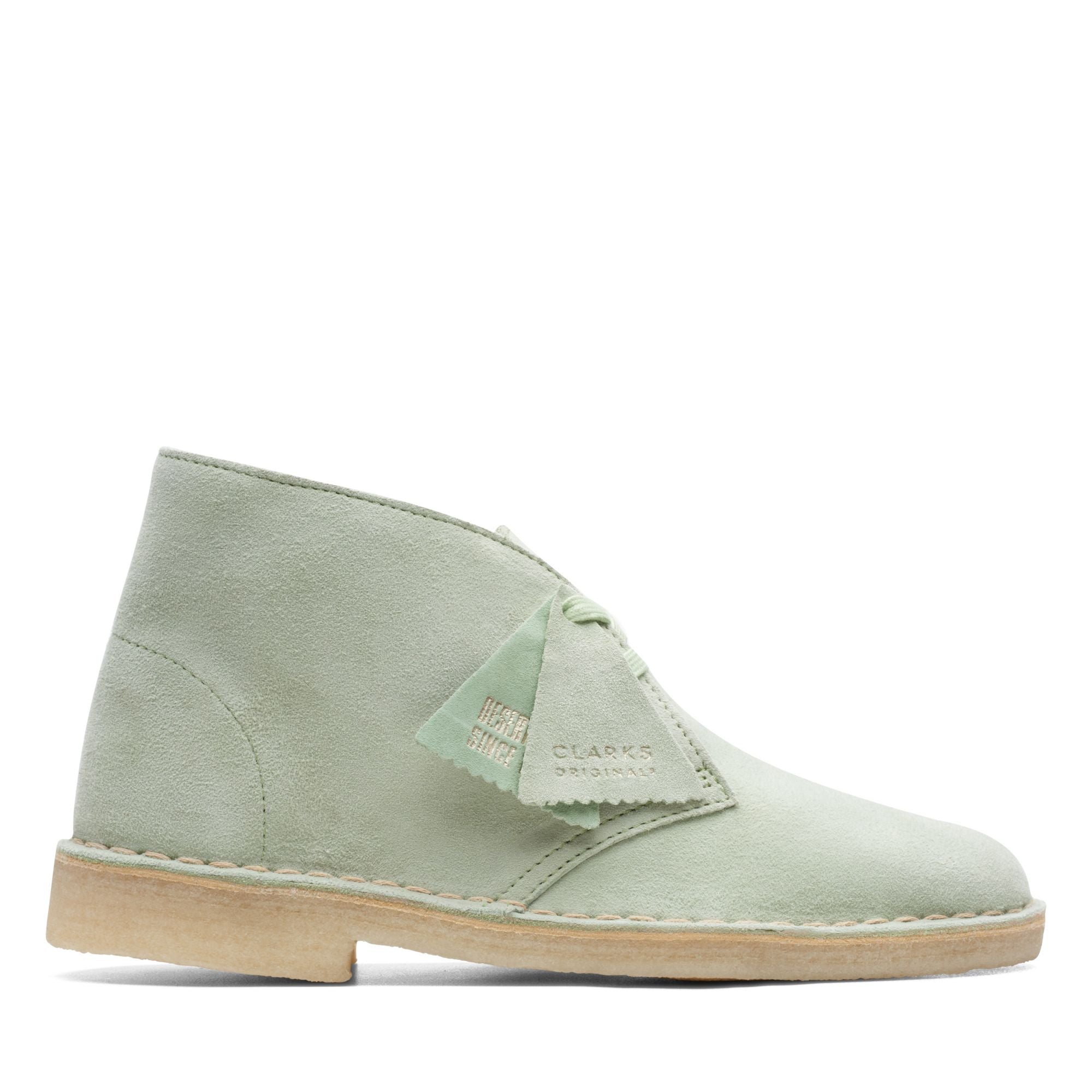 Clarks Originals Desert Boot Women's Pale Green Suede 26165559