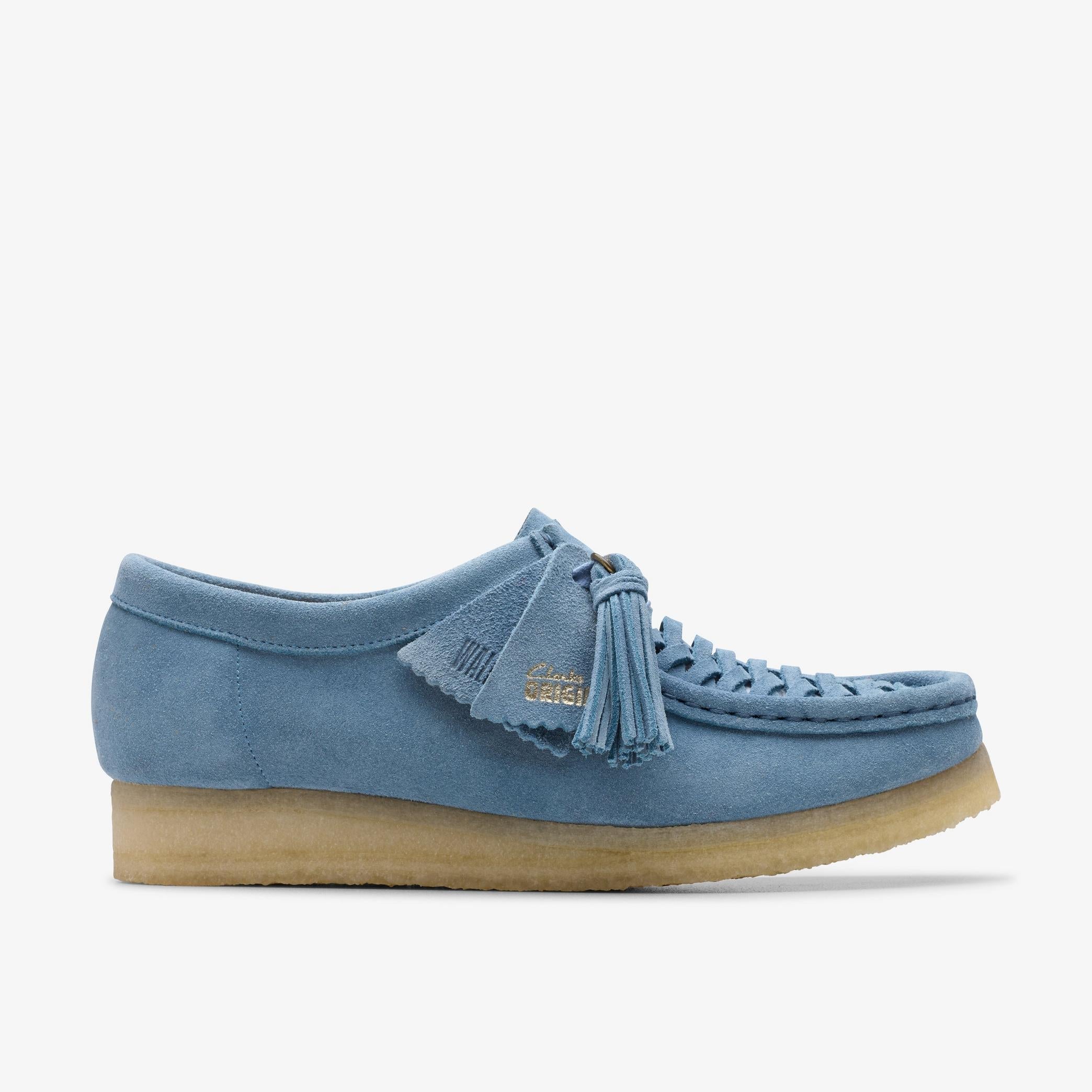 Clarks Originals Weave Women's Powder Blue Suede 26180614