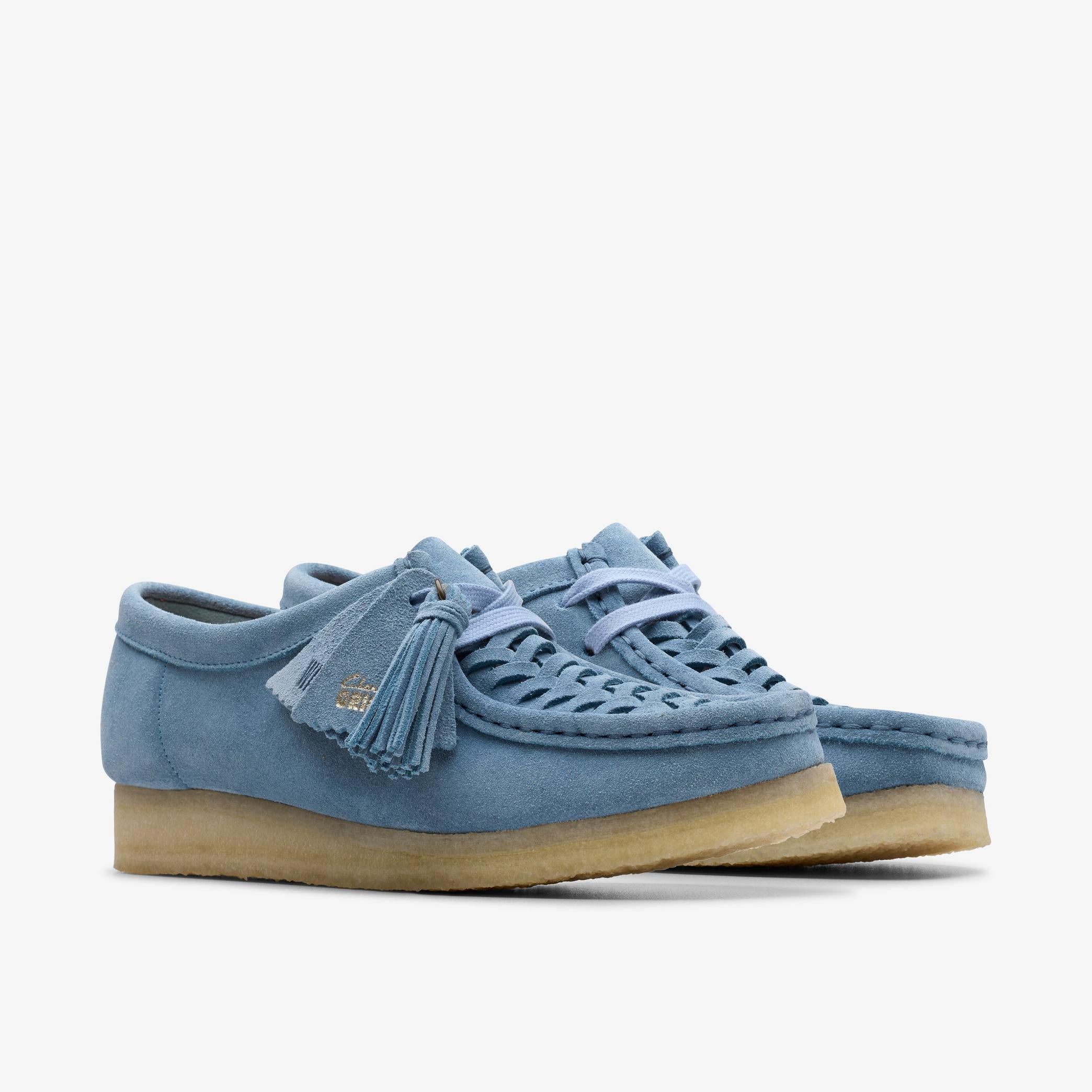 Clarks Originals Weave Women's Powder Blue Suede 26180614