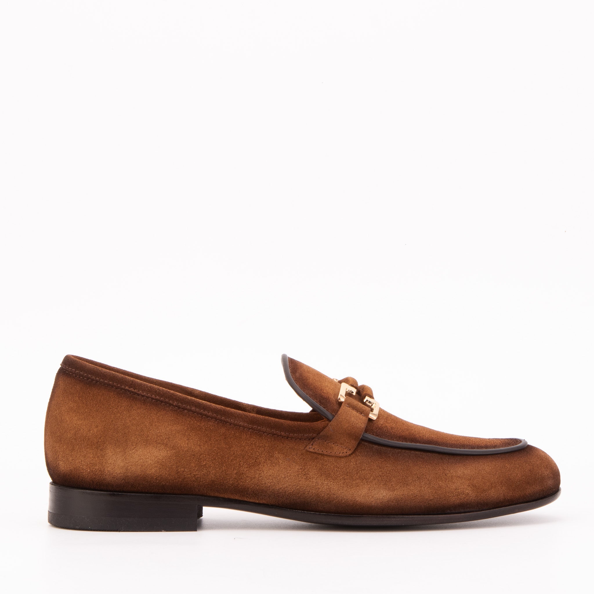 Vinci Leather Shoes The Brooks Brown Suede Bit Loafer Men Shoe