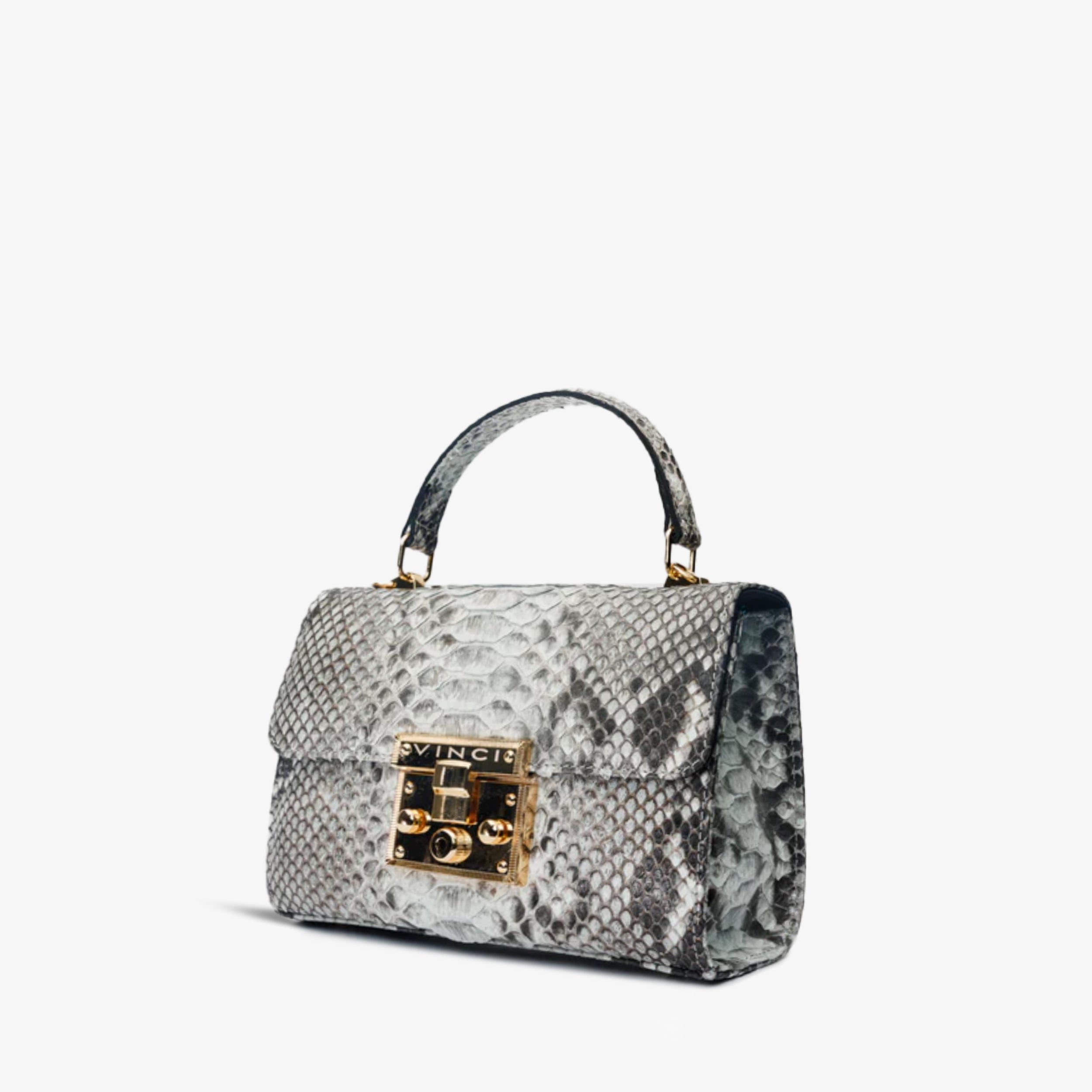 The Queen Natural Pythn Leather Handbag