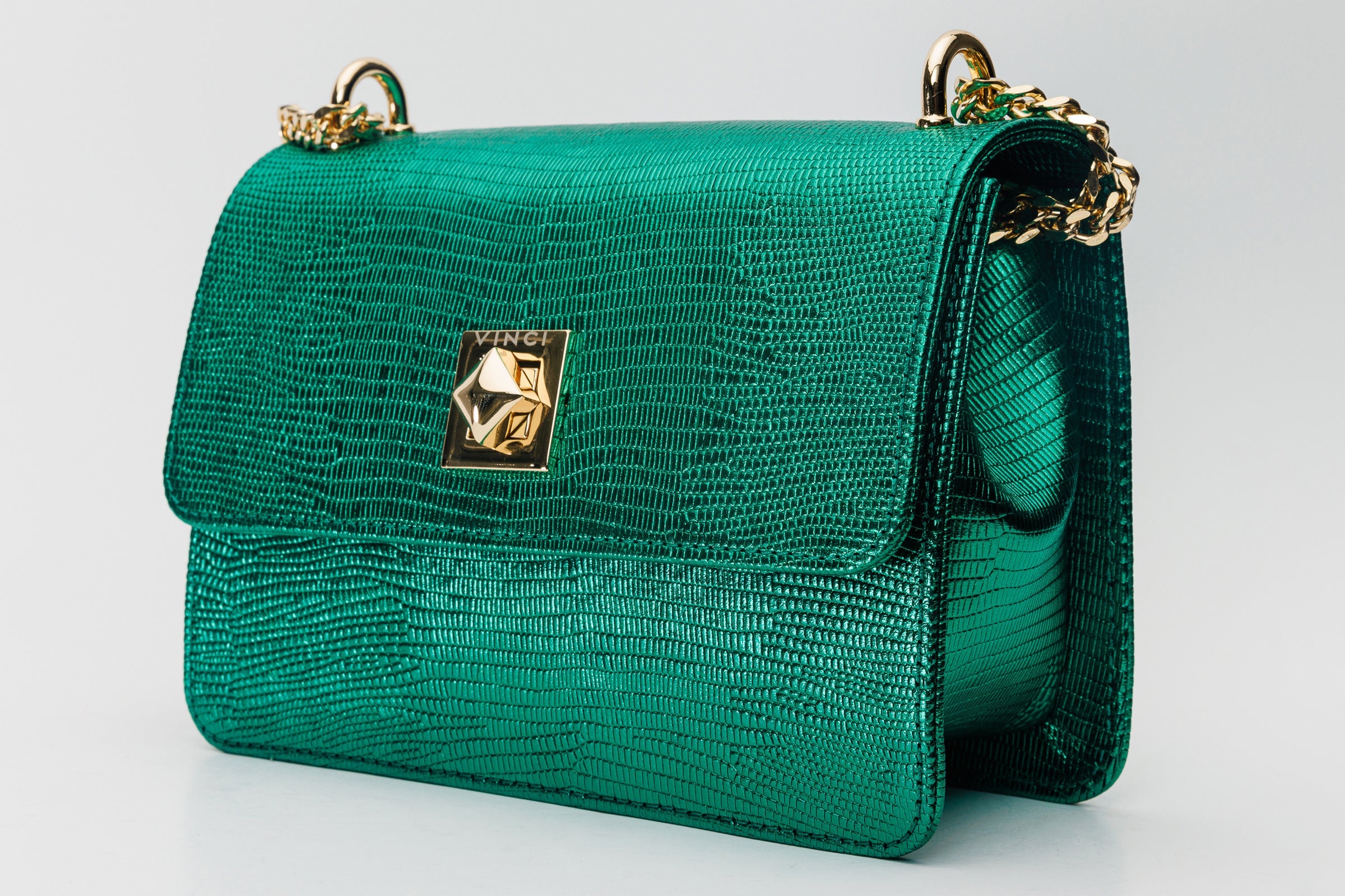 The Maple Green Leather Handbag