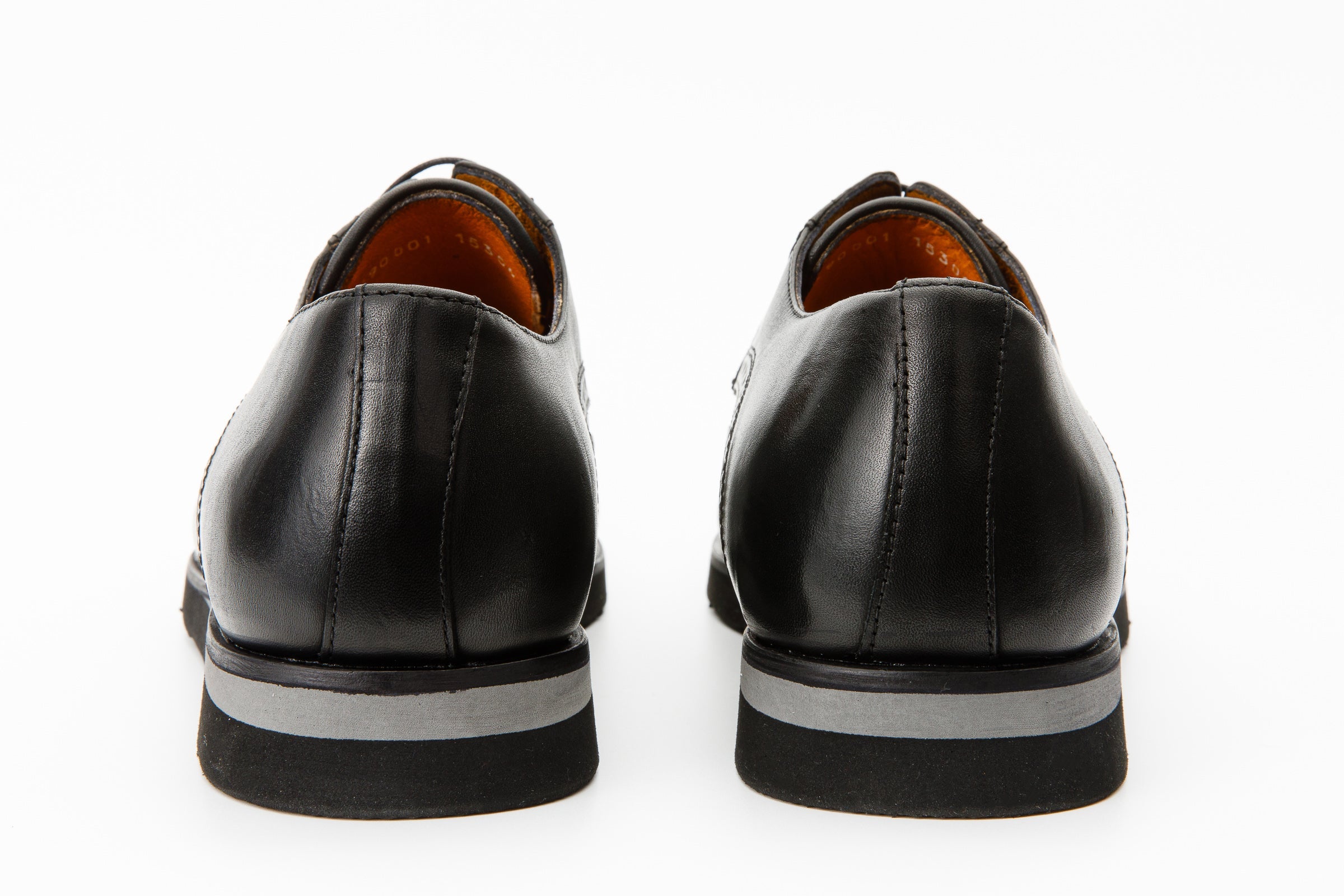 The Molise Black Wingtip Semi Brogue Derby Men Shoe Final Sale!