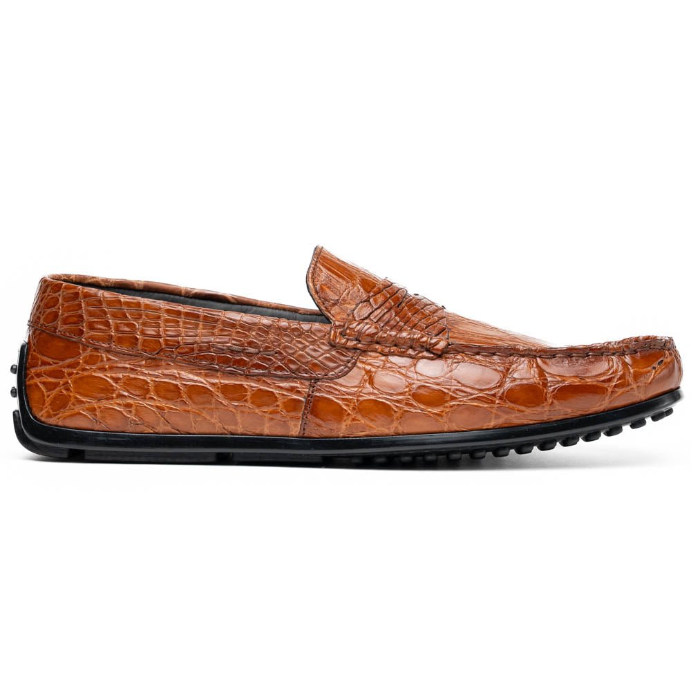 31 - 103 - Cgm Monza Crocodile Driver, Cognac Shop by Zelli Italia – Don't Panic Shoes