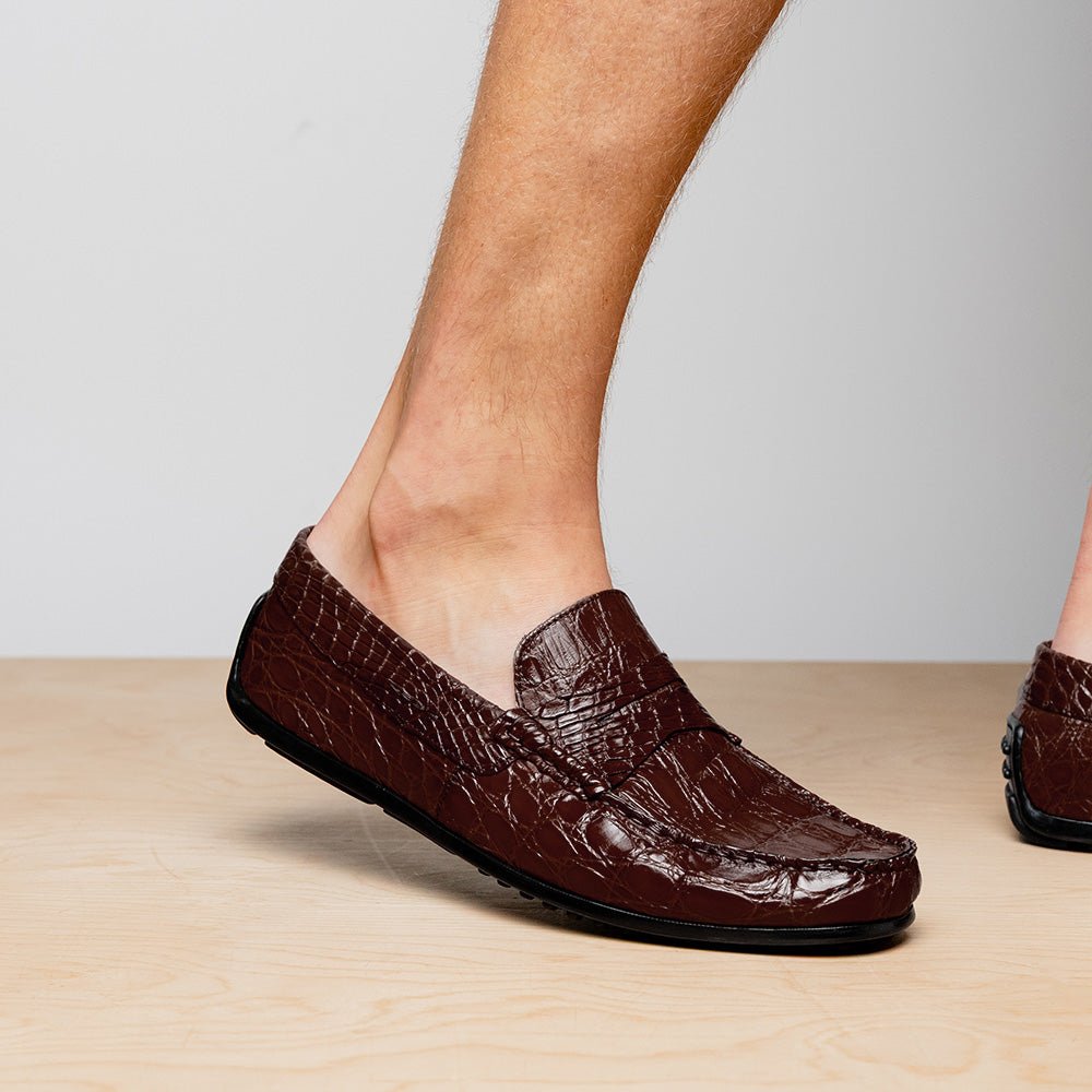 31 - 103 - Nic Monza Crocodile Driver, Nicotine Sale by Zelli Italia – Don't Panic Shoes