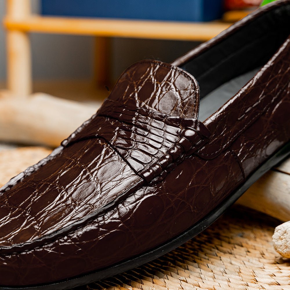 31 - 103 - Nic Monza Crocodile Driver, Nicotine Sale by Zelli Italia – Don't Panic Shoes