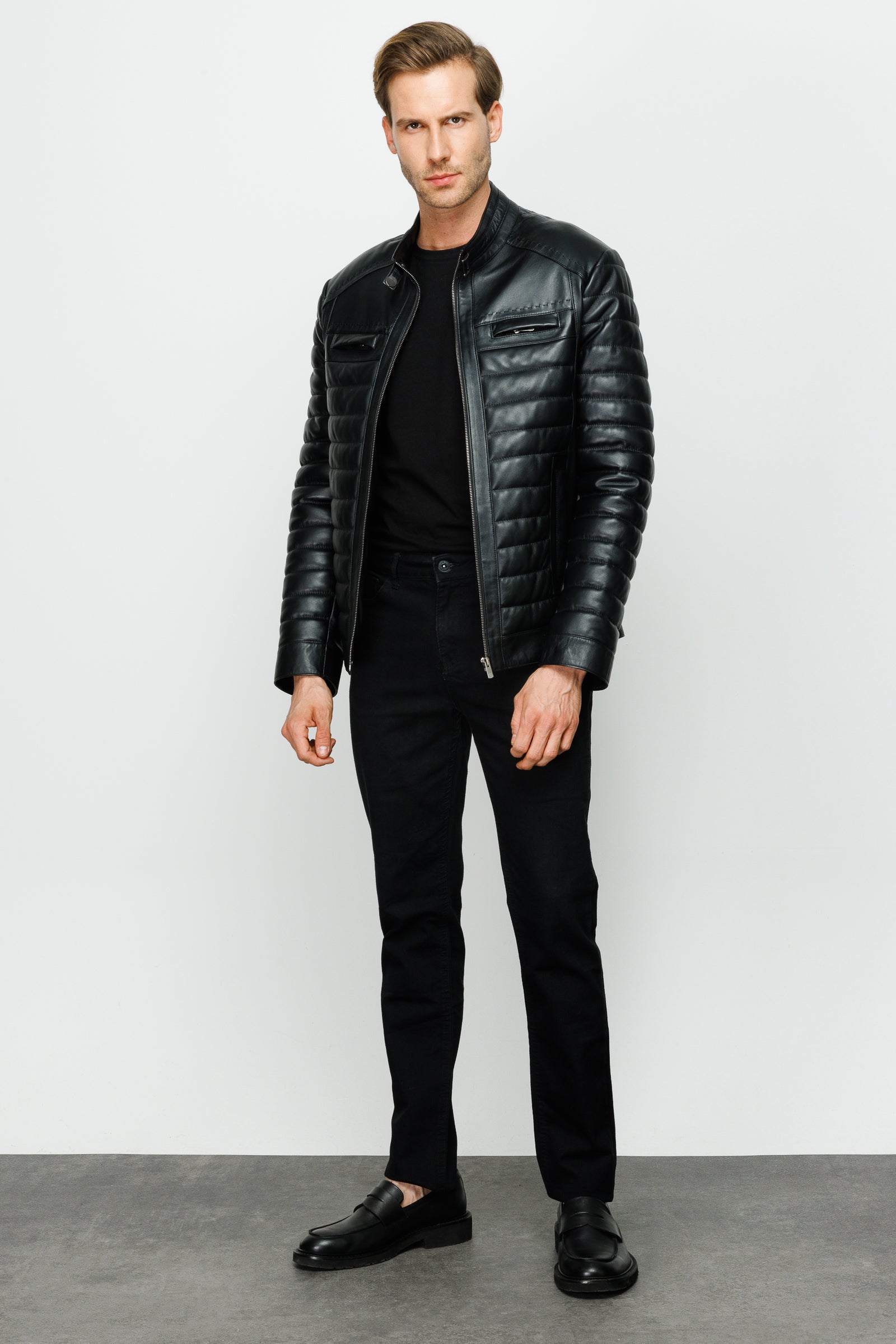 The Wilkerson Black Leather Men Jacket