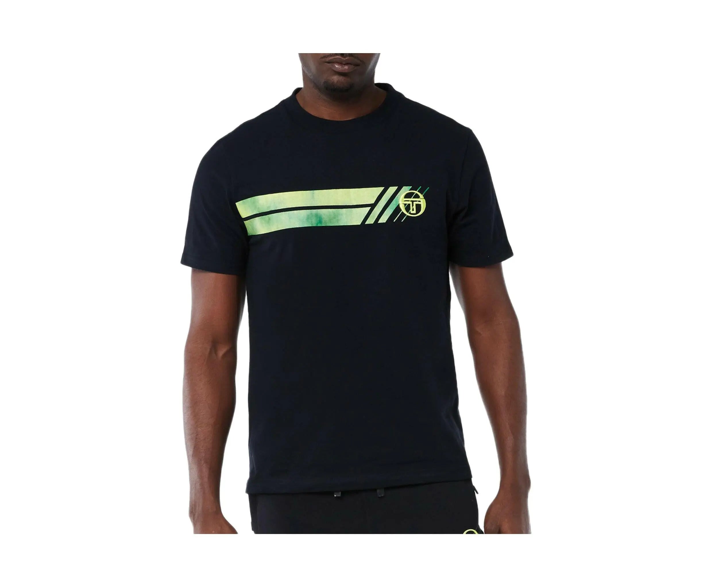 Sergio Tacchini Velocita Men's Cotton Crew Neck T Shirt