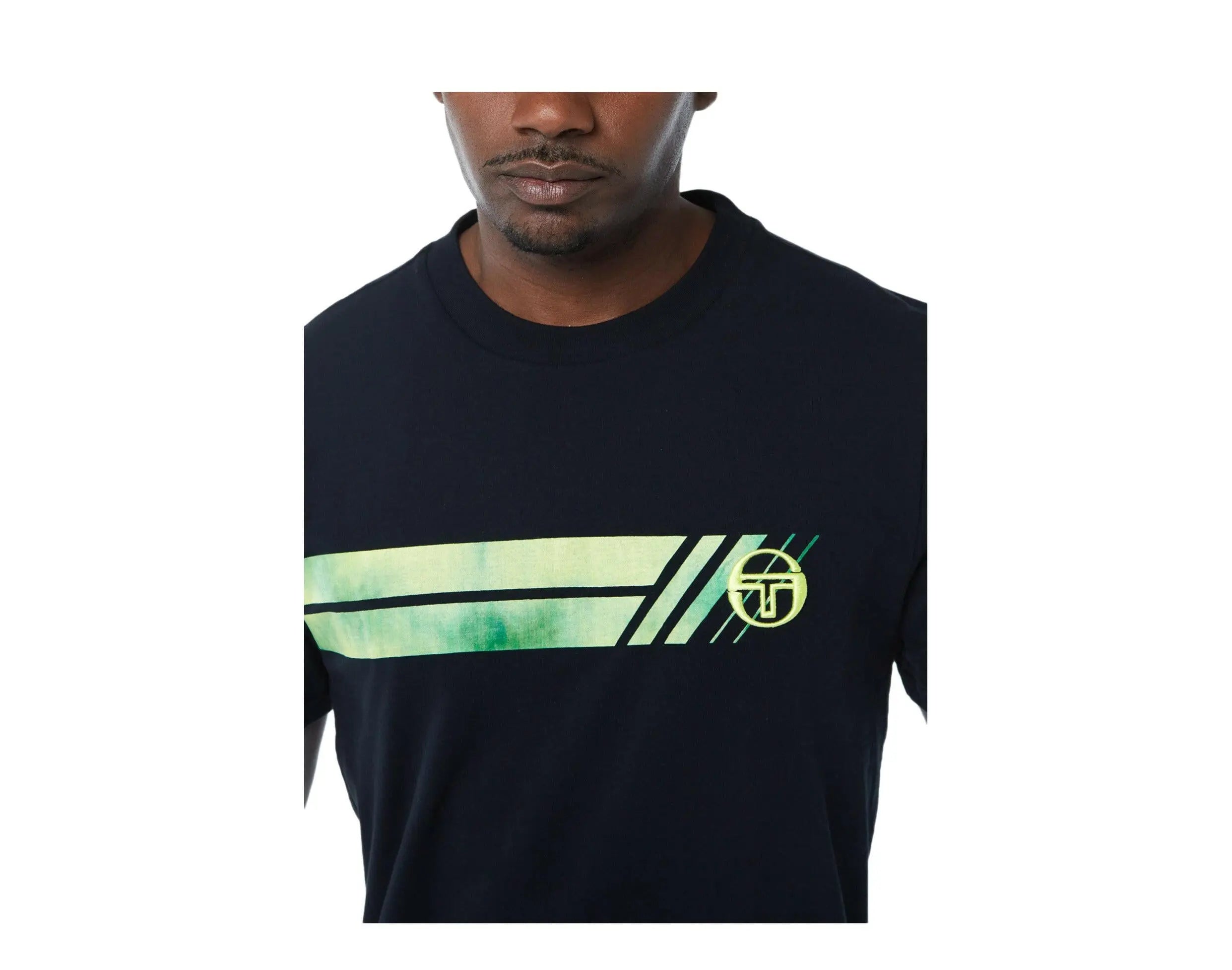 Sergio Tacchini Velocita Men's Cotton Crew Neck T Shirt