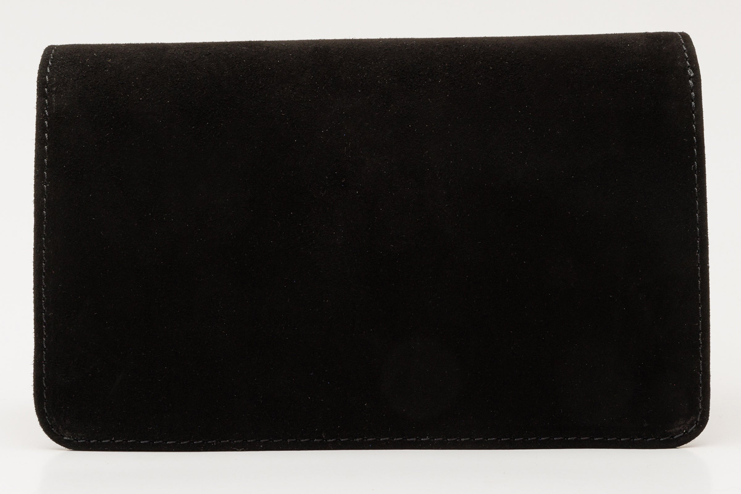 The California Black Suede Leather Handbag