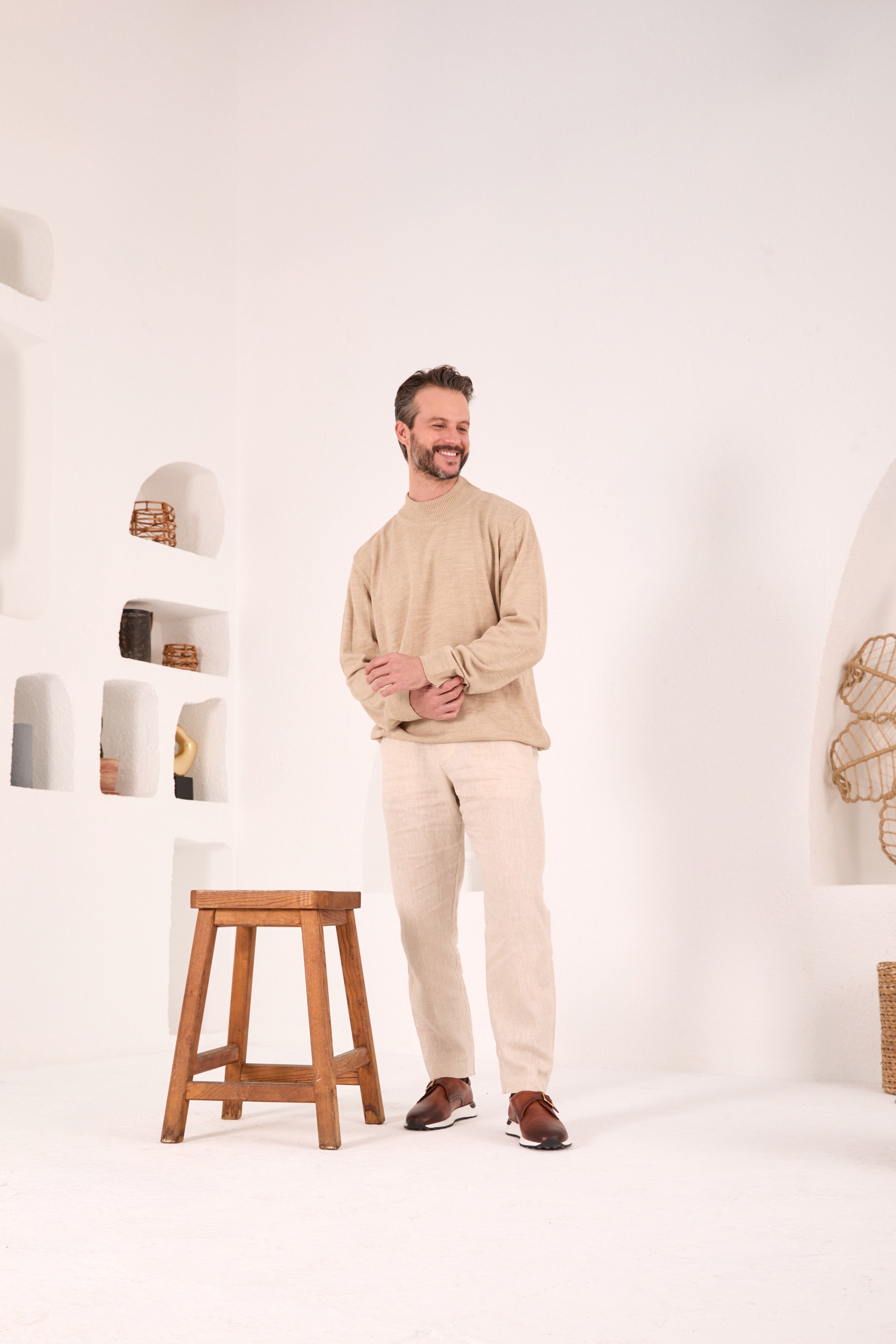 The Torino Tan Leather Men Sneaker