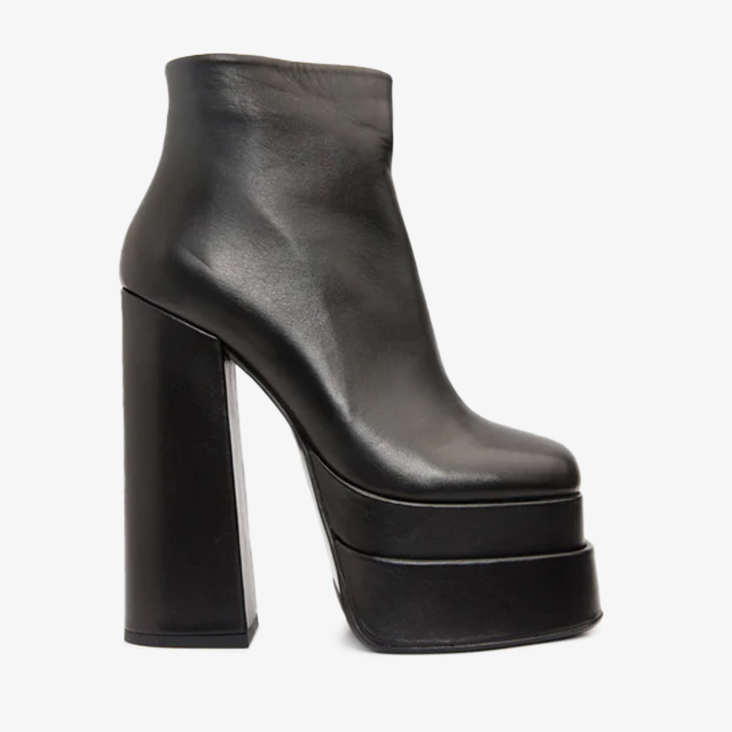The Latino Black Leather High Heel Women Boot Final Sale!