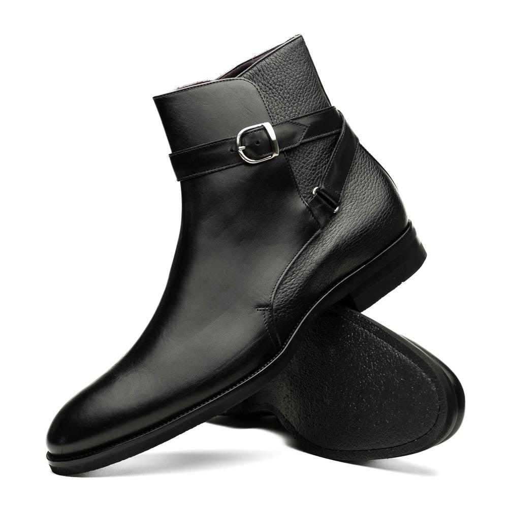 45 - 600 - Blk Jodphur Italian Calfskin Boot, Black by Zelli Italia – Don't Panic Shoes