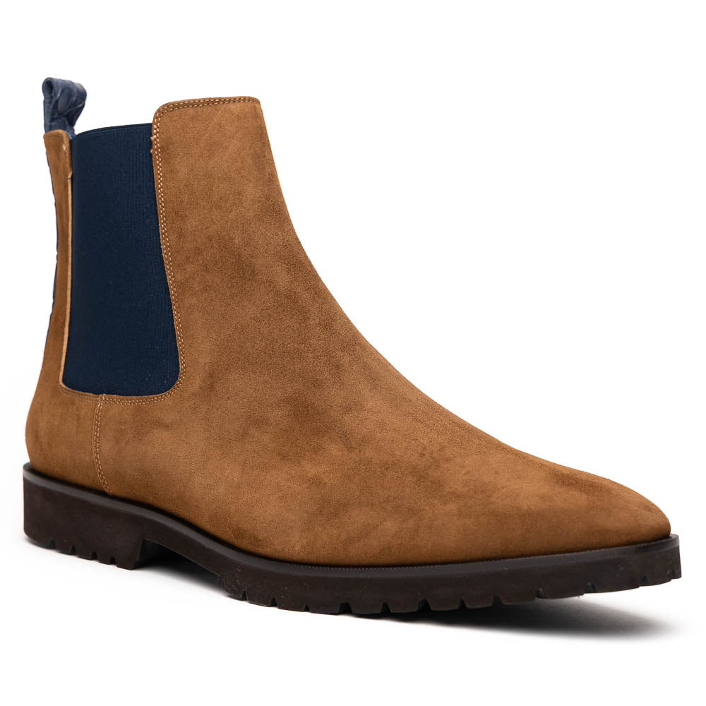 46 - 210 - Cgn Gianna Suede Chelsea Boot, Cognac Shop by Zelli Italia – Don't Panic Shoes