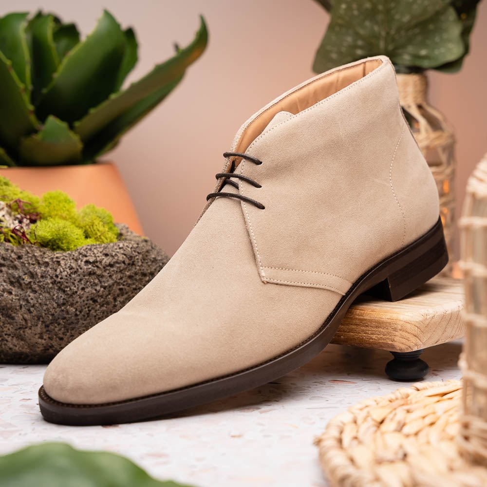 46 - 592 - Snd Marco Suede Calfskin Chukka Boot Sand Shop by Zelli Italia – Don't Panic Shoes