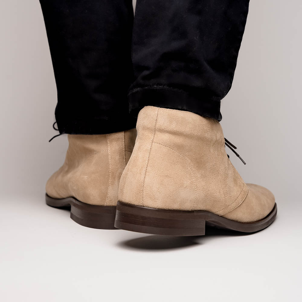46 - 592 - Snd Marco Suede Calfskin Chukka Boot Sand Shop by Zelli Italia – Don't Panic Shoes