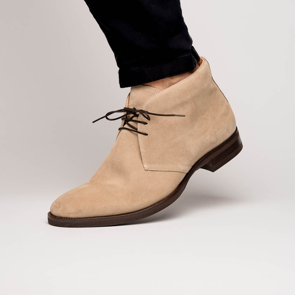 46 - 592 - Snd Marco Suede Calfskin Chukka Boot Sand Shop by Zelli Italia – Don't Panic Shoes