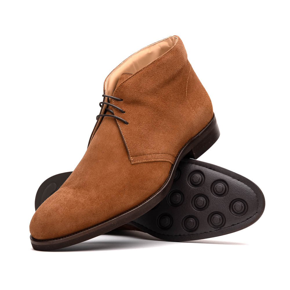 46 - 592 - Tob Marco Suede Calfskin Chukka Boot, Tobacco Shop by Zelli Italia – Don't Panic Shoes