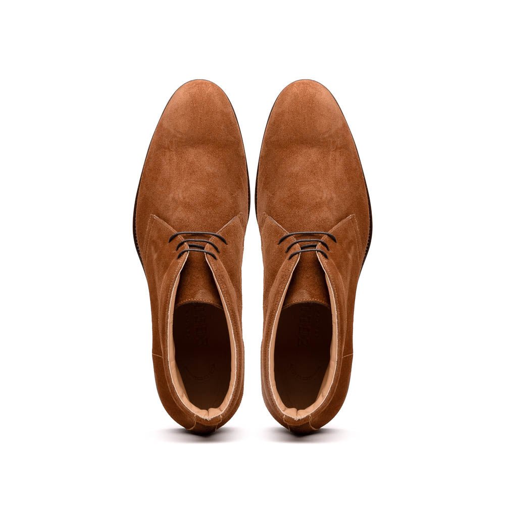 46 - 592 - Tob Marco Suede Calfskin Chukka Boot, Tobacco Shop by Zelli Italia – Don't Panic Shoes