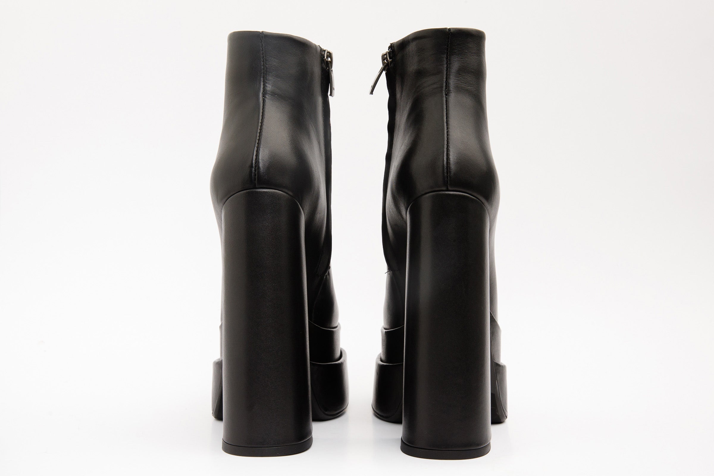 The Latino Black Leather High Heel Women Boot Final Sale!