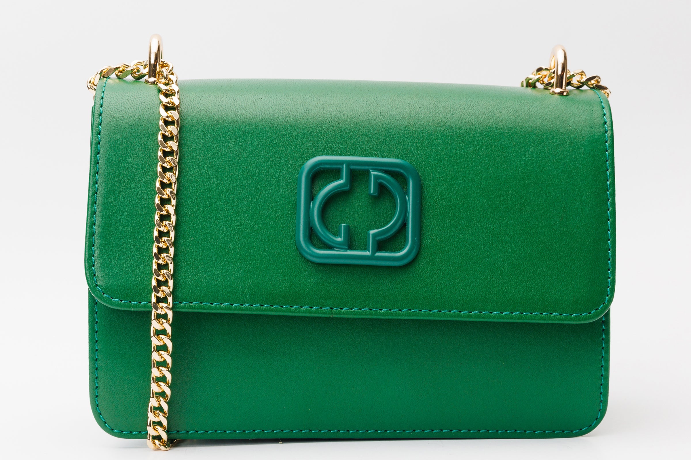 The Maneadero Green Leather Handbag