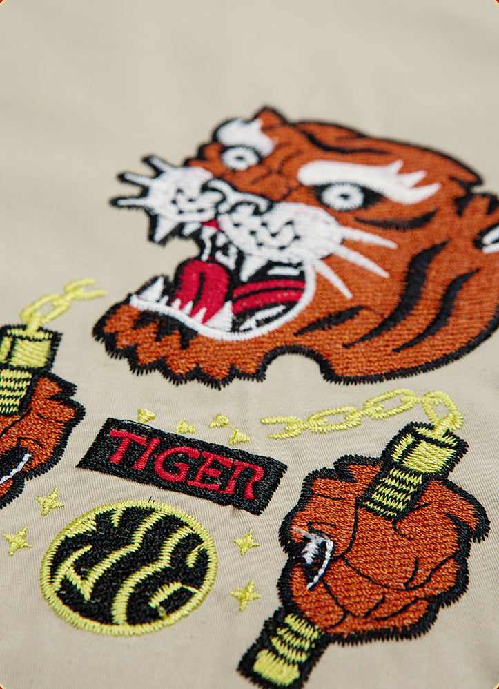 Niepce Tiger Warrior Embroidery Shirt