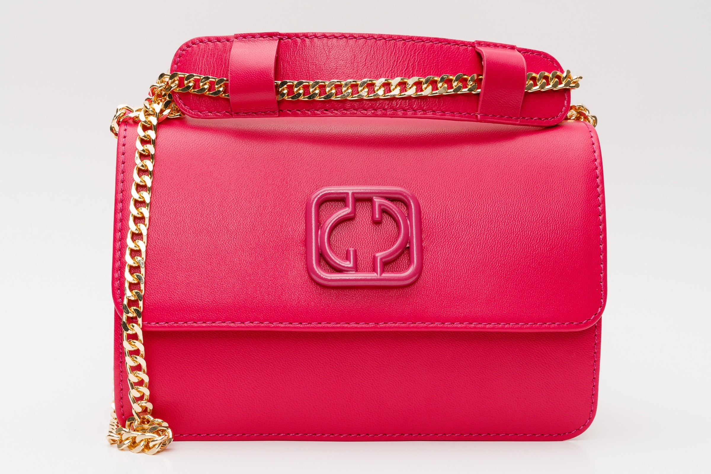 The Maneadero Fuchsia Leather Handbag