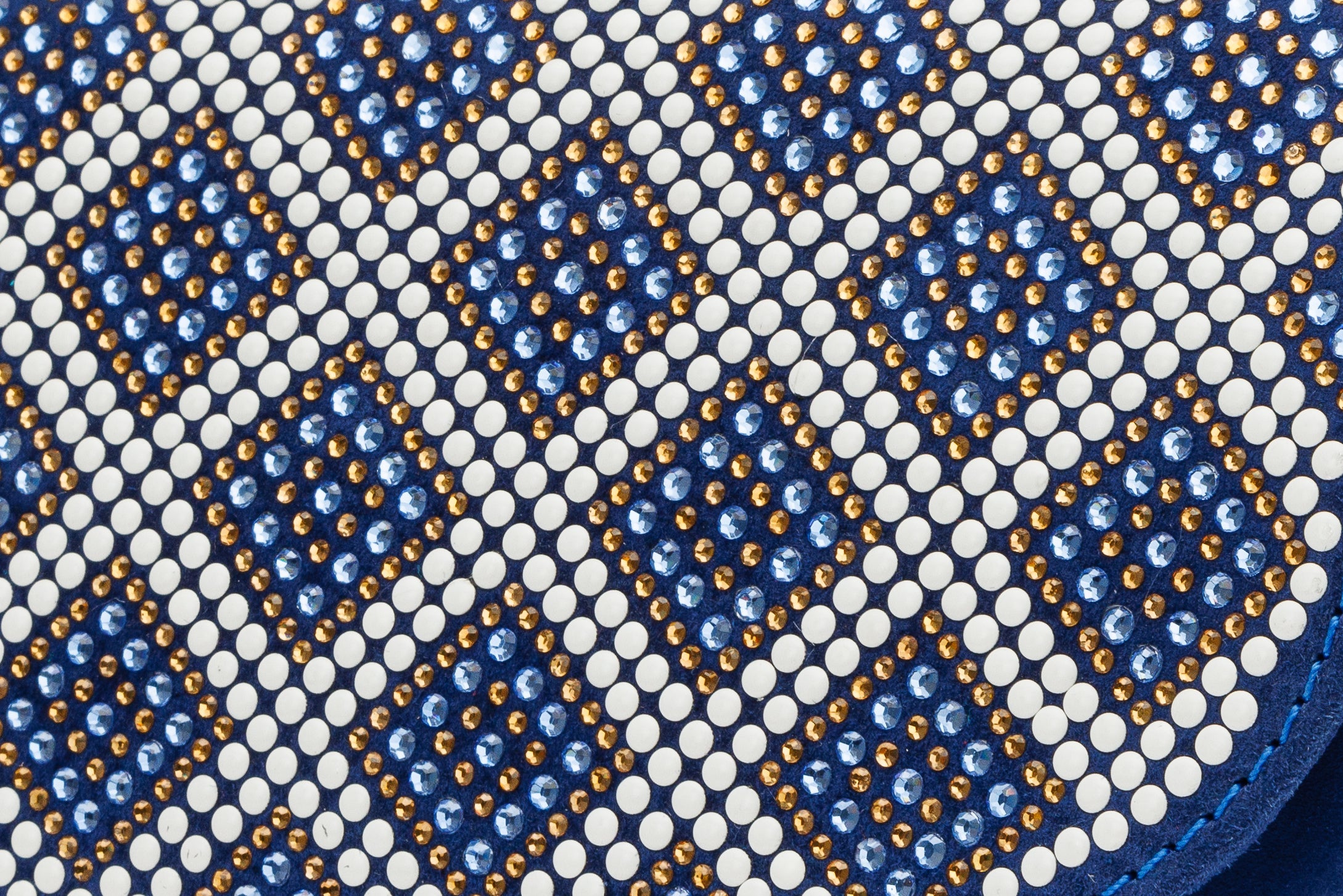 The Nampula Sax Blue Glitter Leather Handbag