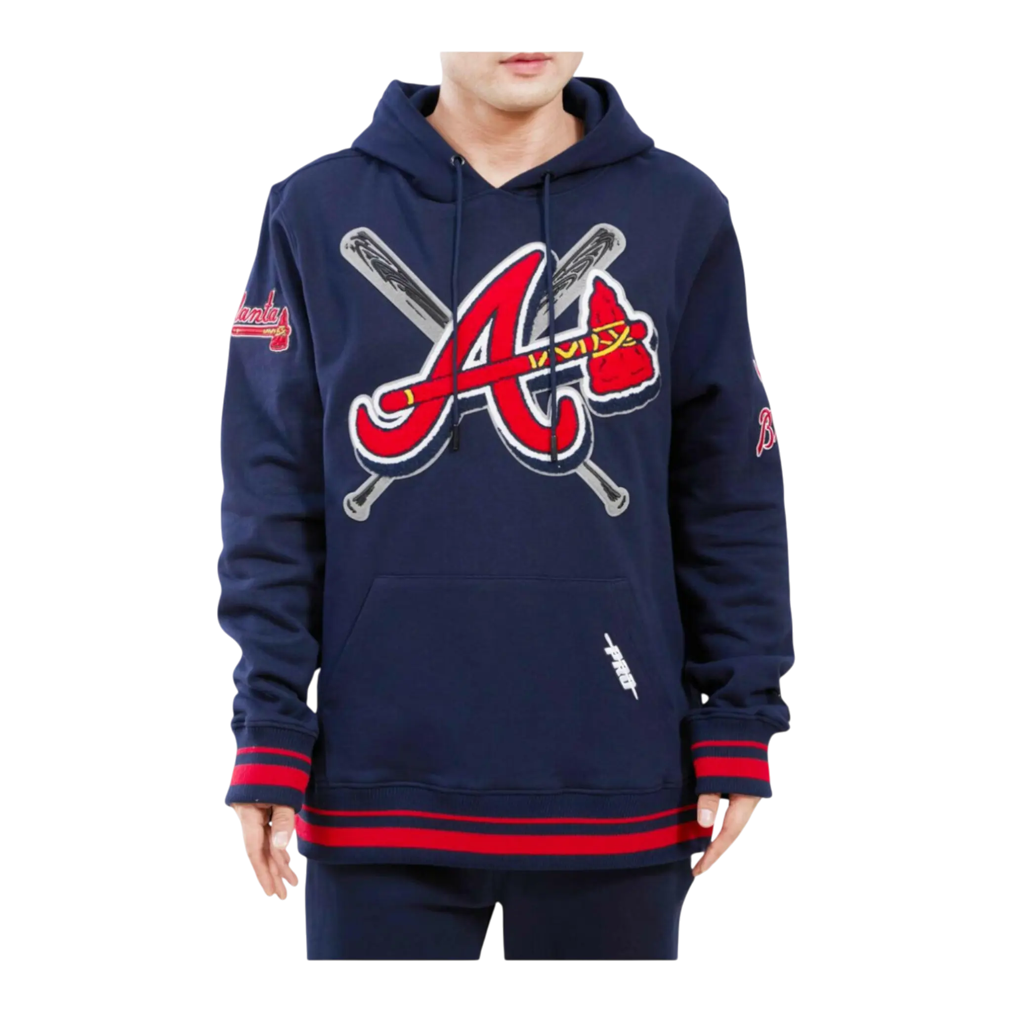 Pro Standard Mash Up Logo Hoodie Atlanta Braves Men's
