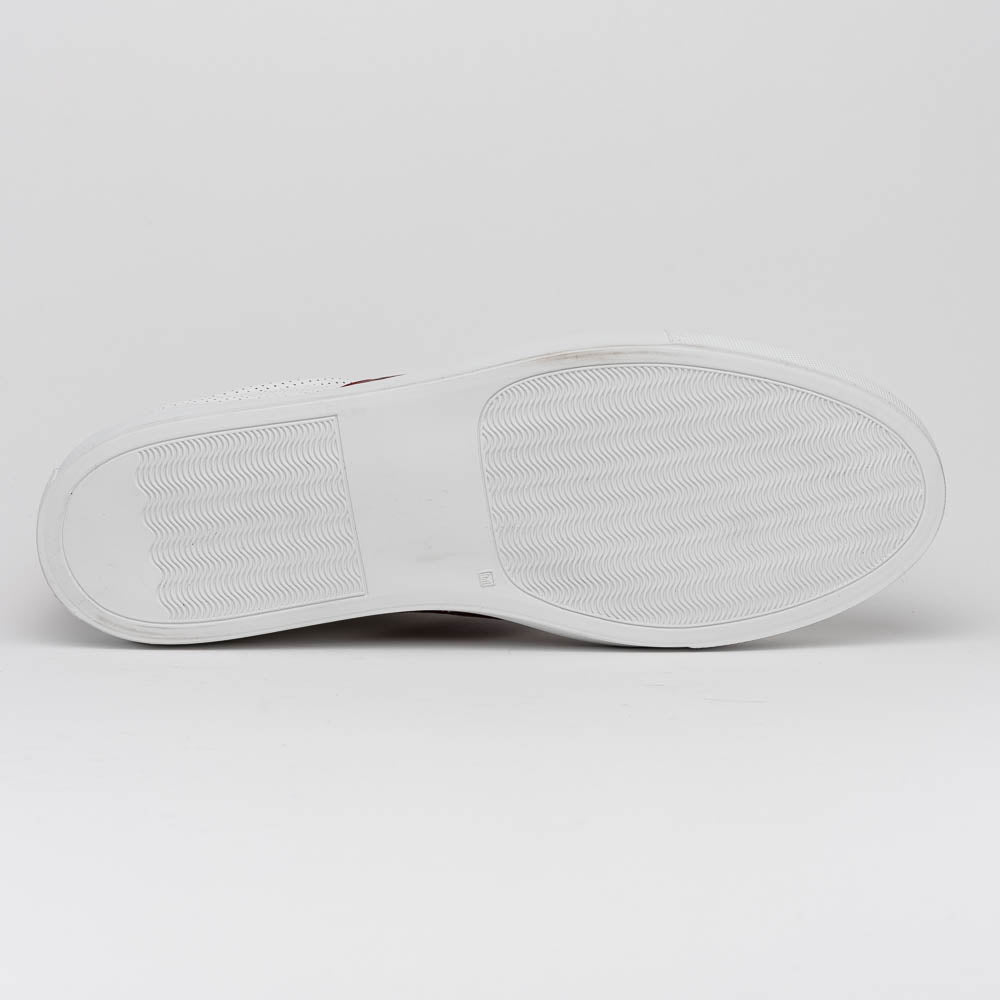 61 - 101 - Red Olympias Italian Calfskin And Crocodile Stripe, Red Sale by Zelli Italia – Don't Panic Shoes